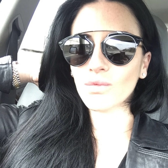 Authentic Christian Dior SoReal Womens/Unisex Black Round Sunglasses Shades